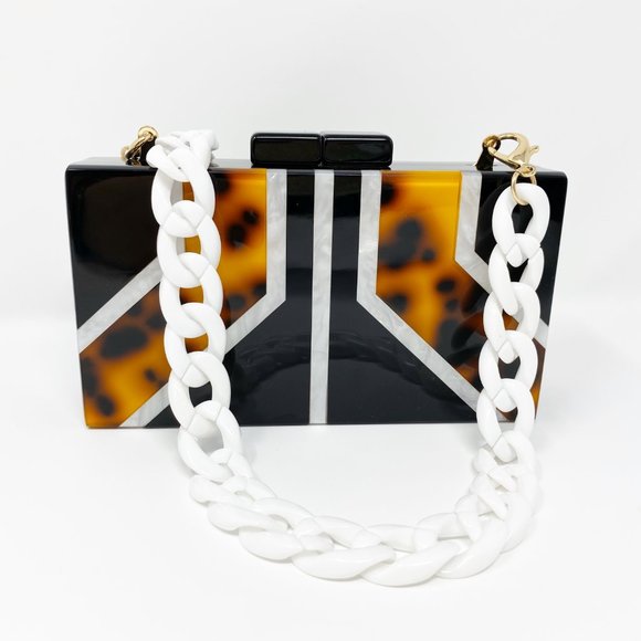 Acrylic Party Box in Geometric Tortoise - Picture 10 of 12